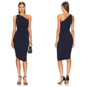 Norma Kamali x Revolve True Navy Ruched Diana Dress Size XL